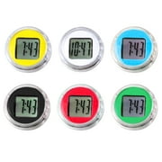 Anvazise Waterproof Mini Motorcycle Bike Sticky Digital Display Clock Watch Office Decor Black One Size